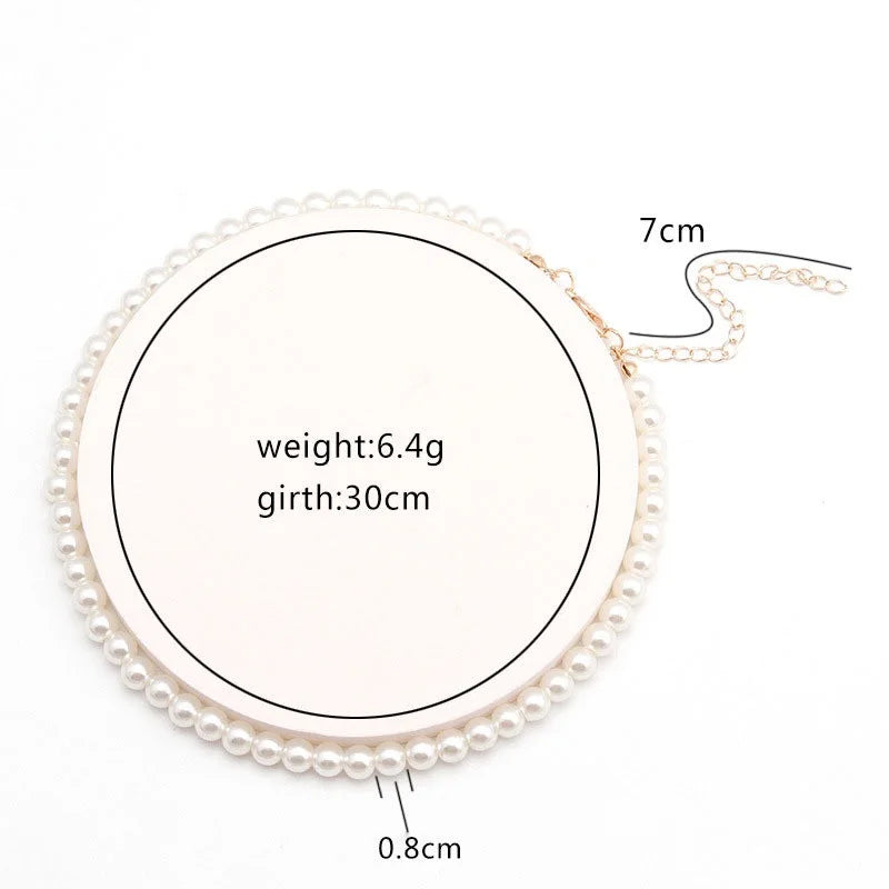 Elegant Big White Imitation Pearl Beads Choker Clavicle Chain Necklace For Women Wedding Jewelry Collar New Wholesale Dropshippi