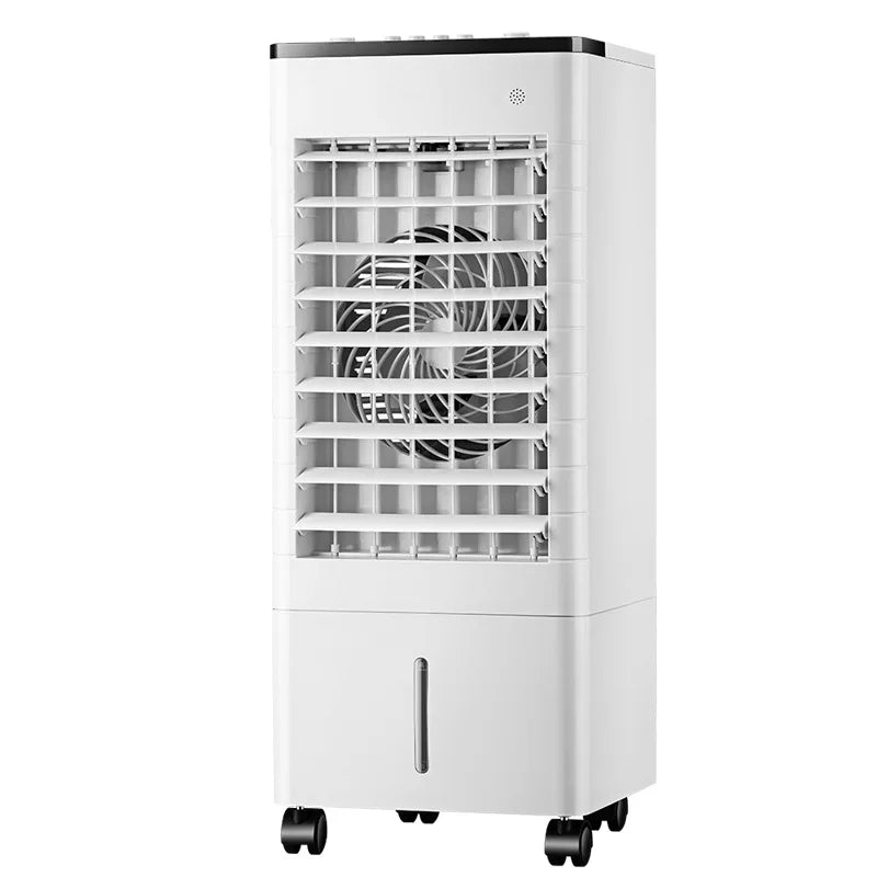 Portable Air Conditioner Fan Intelligent Cooling Fan with Remote Control Wide-angle Air Supply Ice Crystal for Home Use