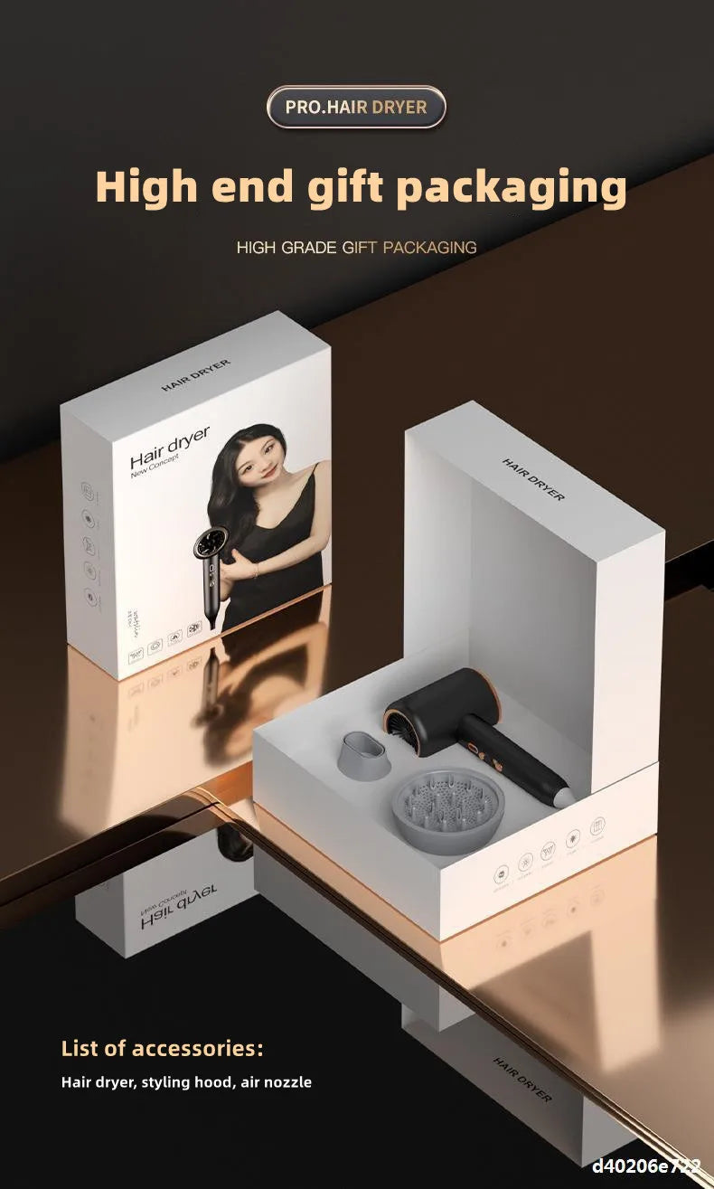 Manufacturer's Direct Selling High-Speed Hair Dryer 2400w High-Power Negative Ion Blue Light Hair Care Home Hair Salon Hair Drye