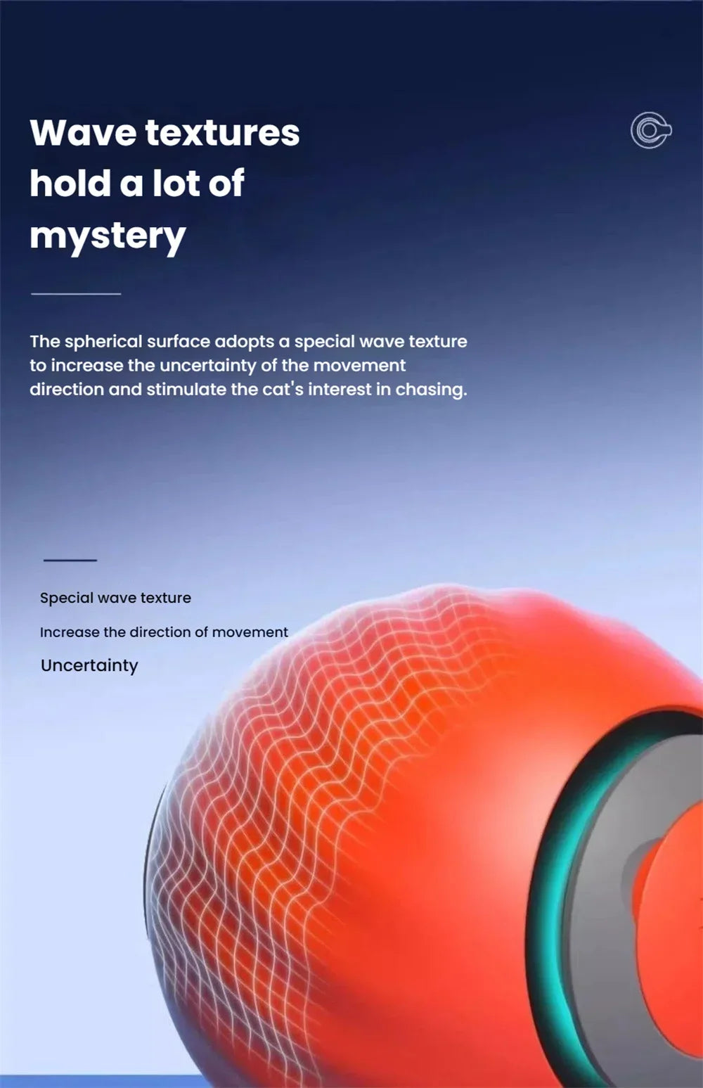 Smart Interactive Speedy Tail 2.0 Cat Toy Automatic Moving Ball Toy for Cats And Dogs Touch Motion Rolling Pet Ball