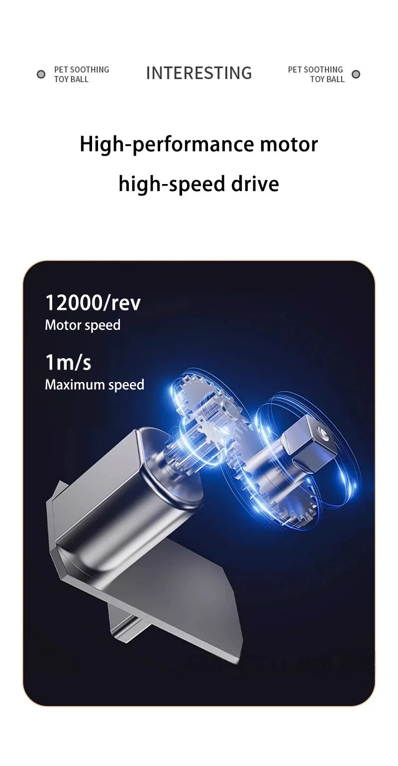 Smart Dog Toy Ball Electronic Interactive Pet Toy Moving Ball Rope USB Automatic Moving Bouncing for Puppy Chew Products