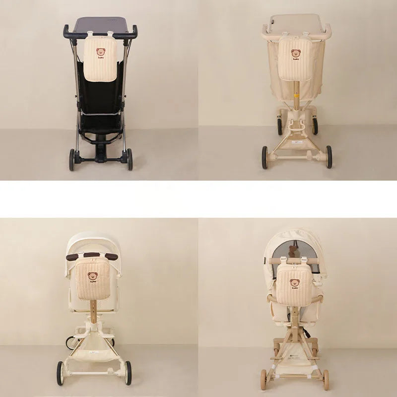 Bear Mommy Bag Baby Stroller Bag Pram Baby Stuff Organizer Holder Baby Stroller Accessories Hanging Caddy Storage Bag