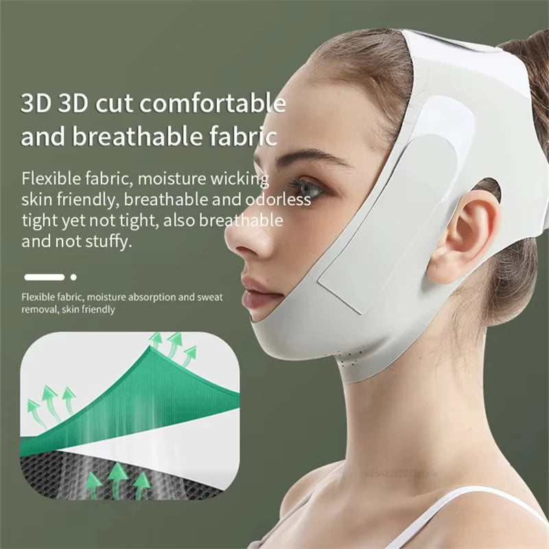 Reusable Face Slimming Bandage V Line Face Shaper Women Chin Cheek Lift Up Belt Facial Massage Strap Face Skin Care Beauty Tools