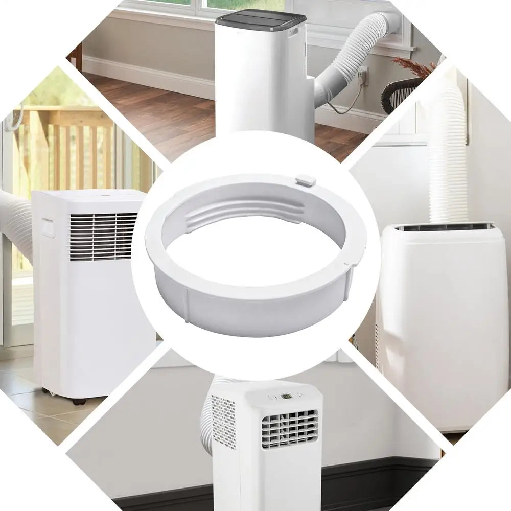 AC Hose Connector 15cm Adapter Threaded No Clamp Round Exhaust Extension Coupler Universal Air Conditioner Window Kit Part