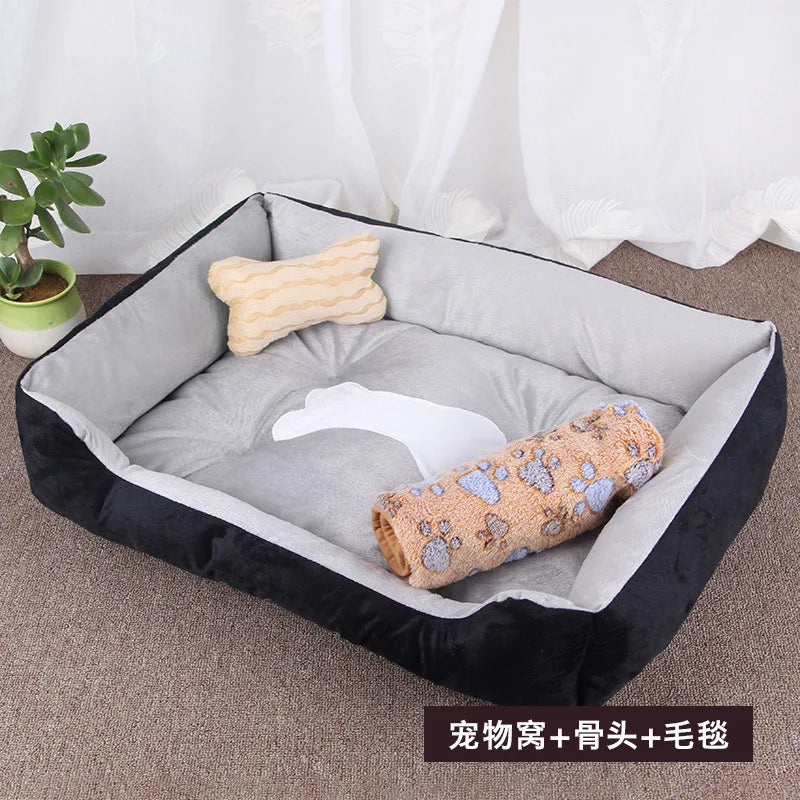 Viral Plush Dog Bed for All Size Dogs, Small Medium Large Warm Donut Cuddle Bed, Orthopedic Calming Pet Sofa