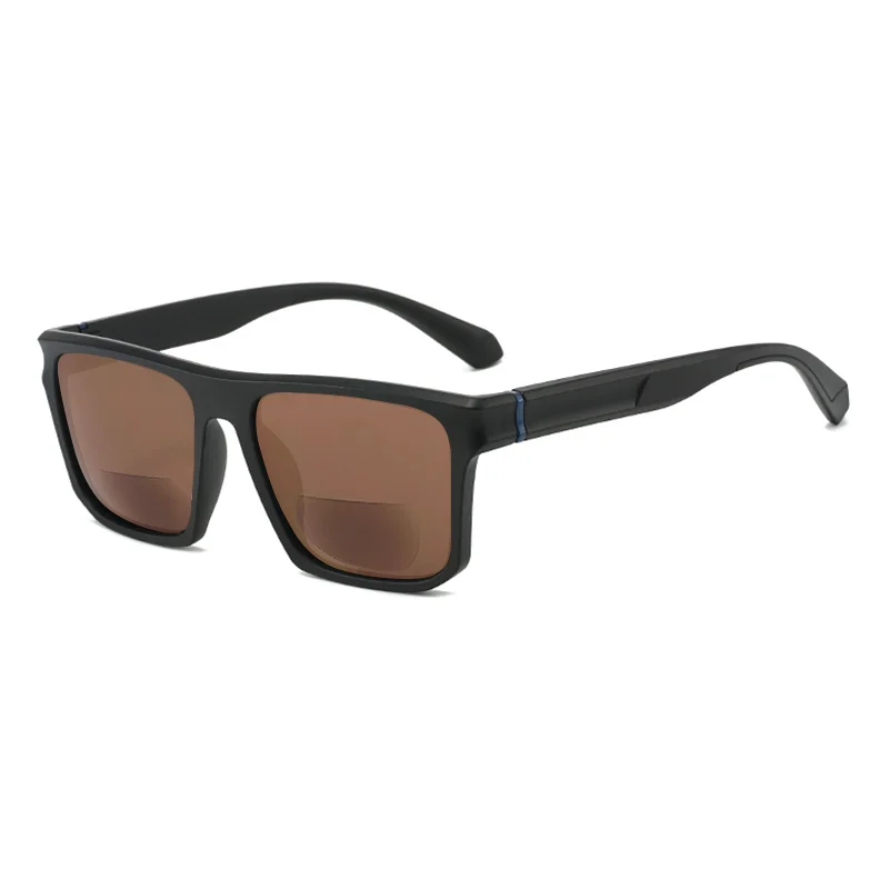 Men Women Square Bifocal Far Near Dual Vision Reading Glasses Trendy Driving Fishing Shade Presbyopia Eyewear Customize Lens