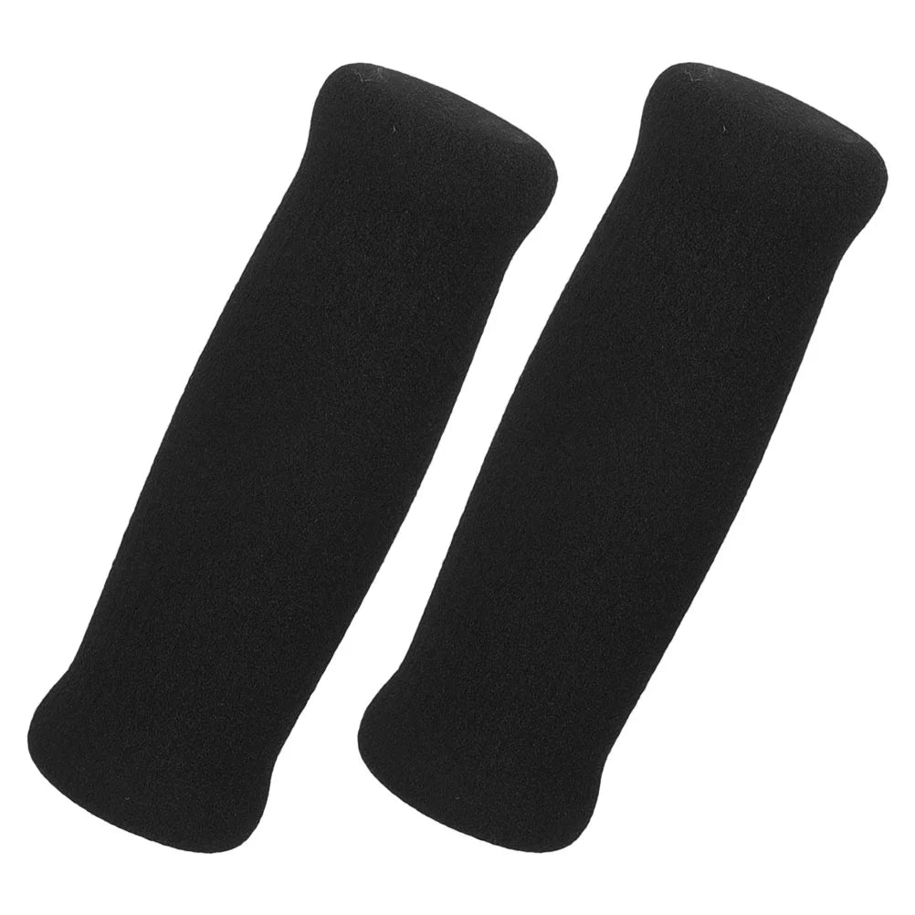 2 Pcs Walker Walking Aid Handle Cover Elderly Grip Accessories for Cane Replacement Handles Sponge Crutch Grips