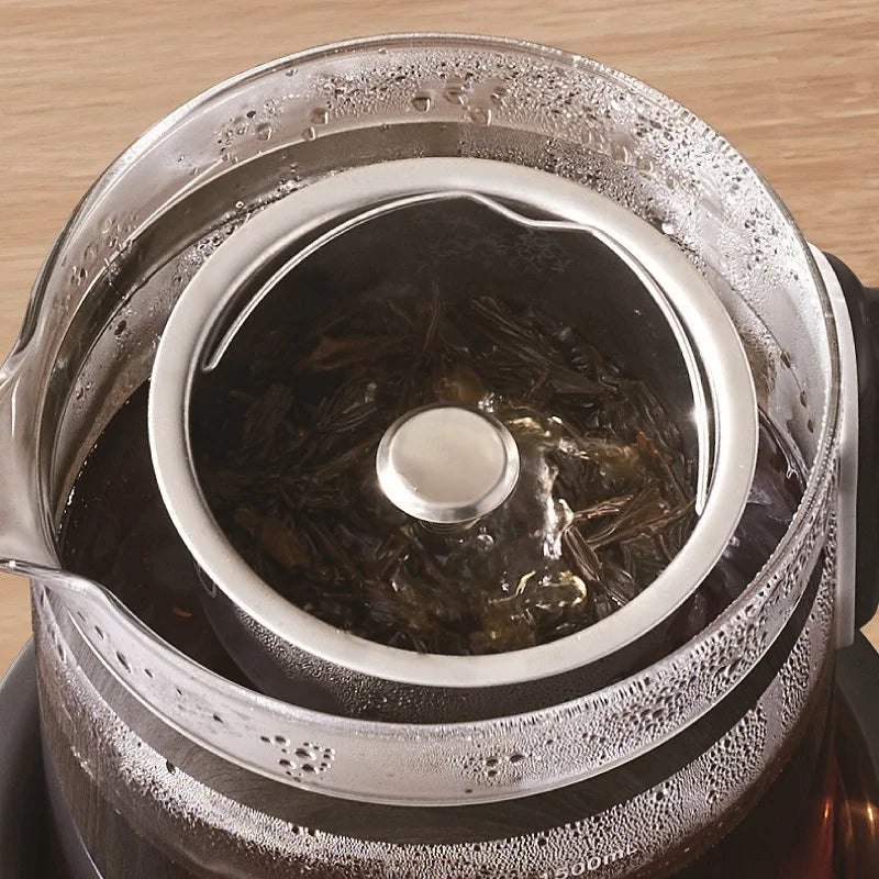 1.5L Smart Electric Kettle Multifunction Steam Teapot Temperature Control Health Pot Office Glass Flower Teapot Auto Keep Warm
