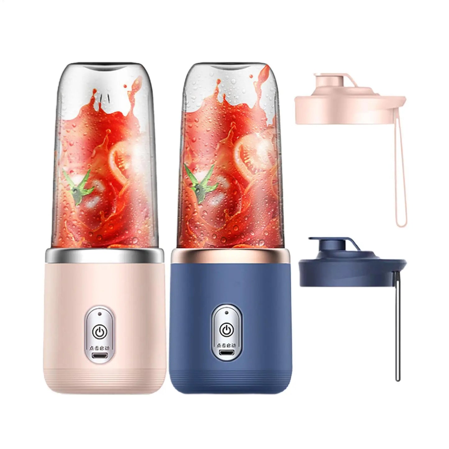 Portable Fruit Juice Blenders Summer Personal Electric Mini Bottle Home USB 6 Blades Juicer Cup Machine For Kitchen
