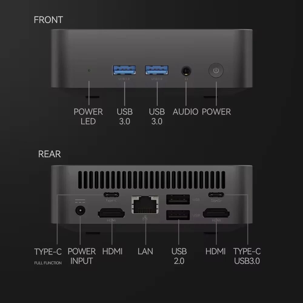 Portable Mini PC Core I9-10980HK Gaming Mini PC Windows 11 Pro 16GB/32GB DDR4 1TB 2TB M.2 SSD WiFi 6 BT5.2 Desktop Computer