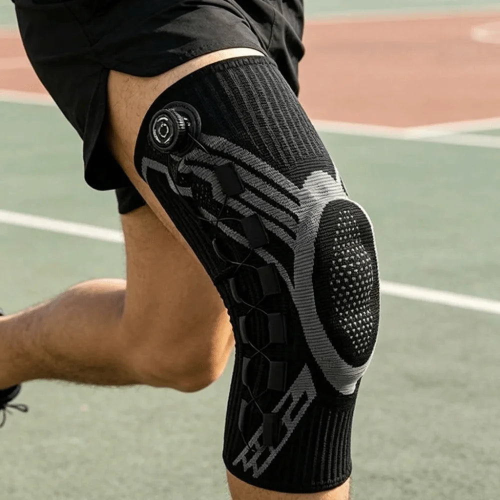 Professional Adjustable Knob knee pads Non-Slip Thin Sports Knee Brace Breathable Elastic Knee Brace Support Basketball