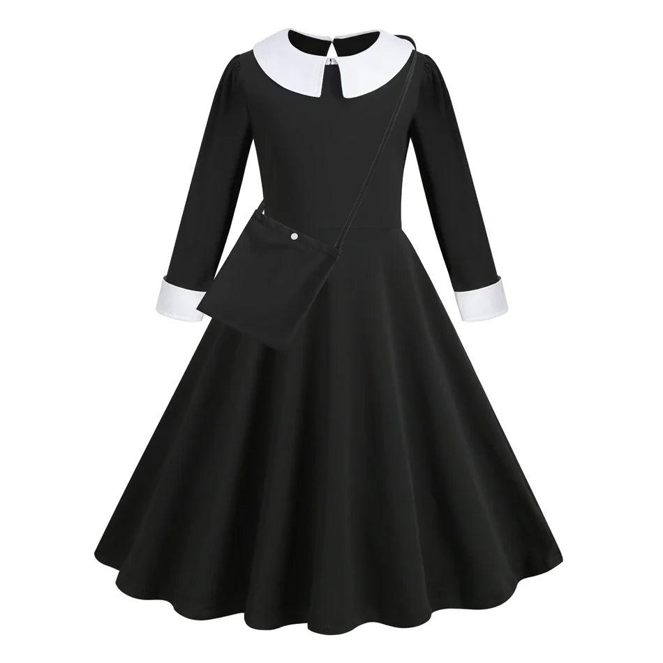 Halloween Dress Girl Costume for Girls Black Dress