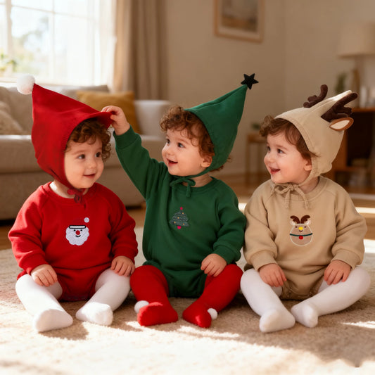 Fashion Baby Romper with Hat Warm Newborn Infant Jumpsuits Boy Girl Embroidery Fleece Cotton Bodysuit for 0-24M Cute Clothes