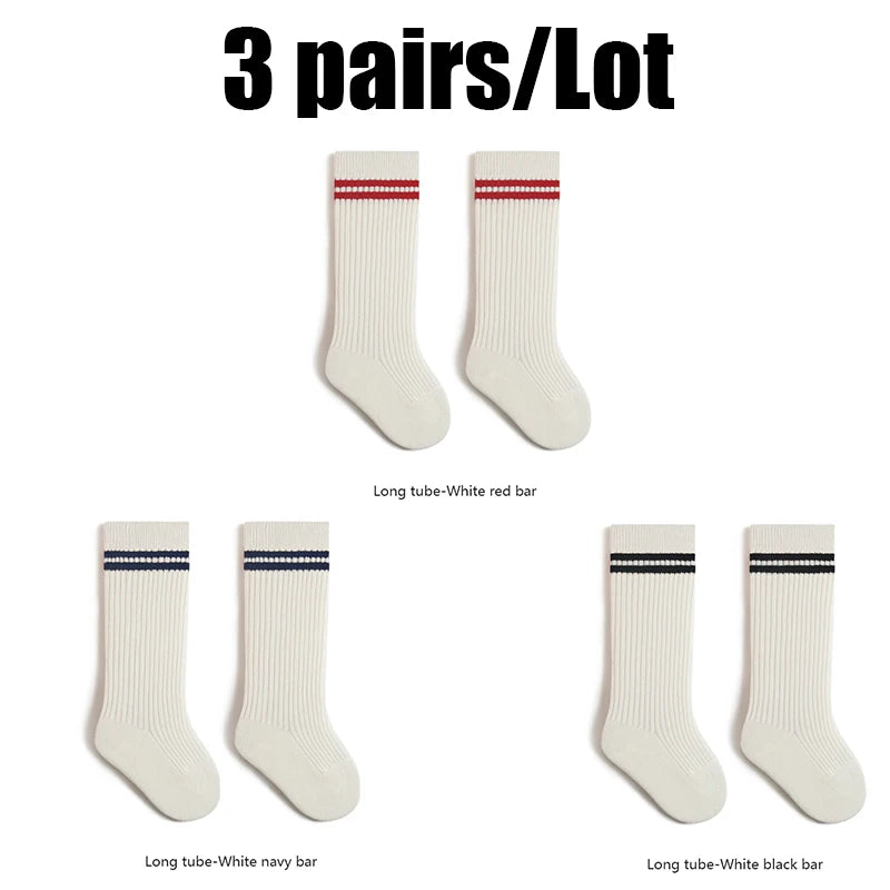 6/3 Pairs Children Socks School Socks With Stylish Designs Boy Socks Girl's Socks For Newborn Baby Accessories
