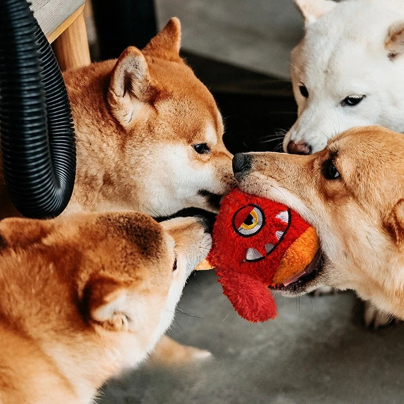 Squeaker Interactive Dog Toy Balls for Small Dogs Play Bite Resistant Chew Ball Toys for Large Dogs Puzzle Training Accessories