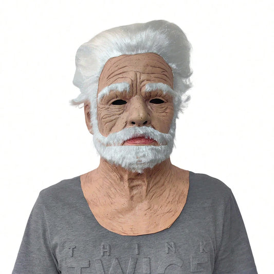 Halloween Horror Old Witch Mask with Hat Cosplay Scary Clown Hag Latex Masks Green Face Big Nose Old Women Costume Party Props