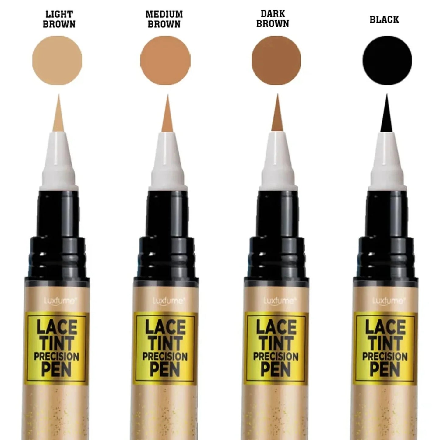 Lace Tint Pen for Wigs Long-Lasting Easy Apply Natural-Looking High Viscosity Hair Tint for All Hair Types