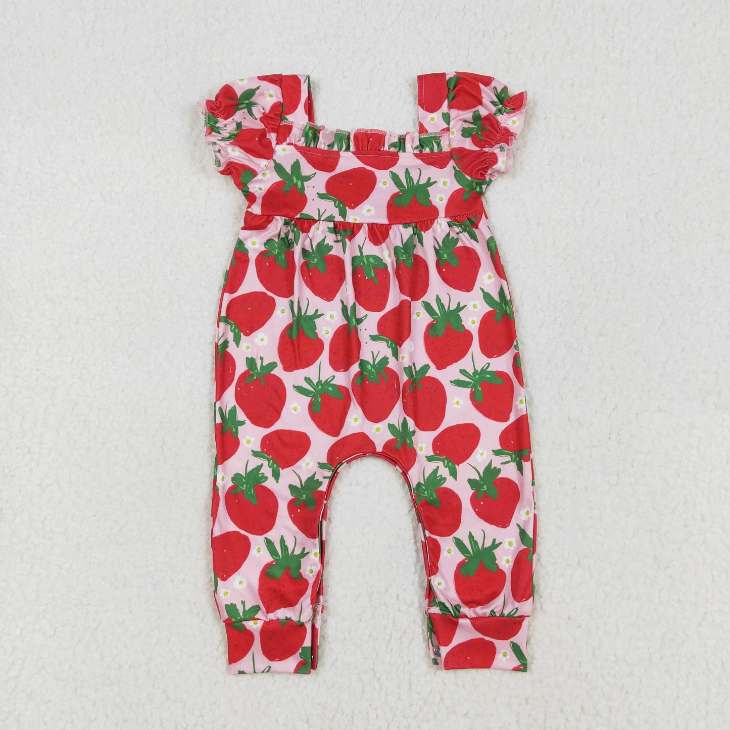 4.14y NEW stock baby girls summer romper wholesale boutique embroidery pattern floral flowers purple flying sleeves onesie