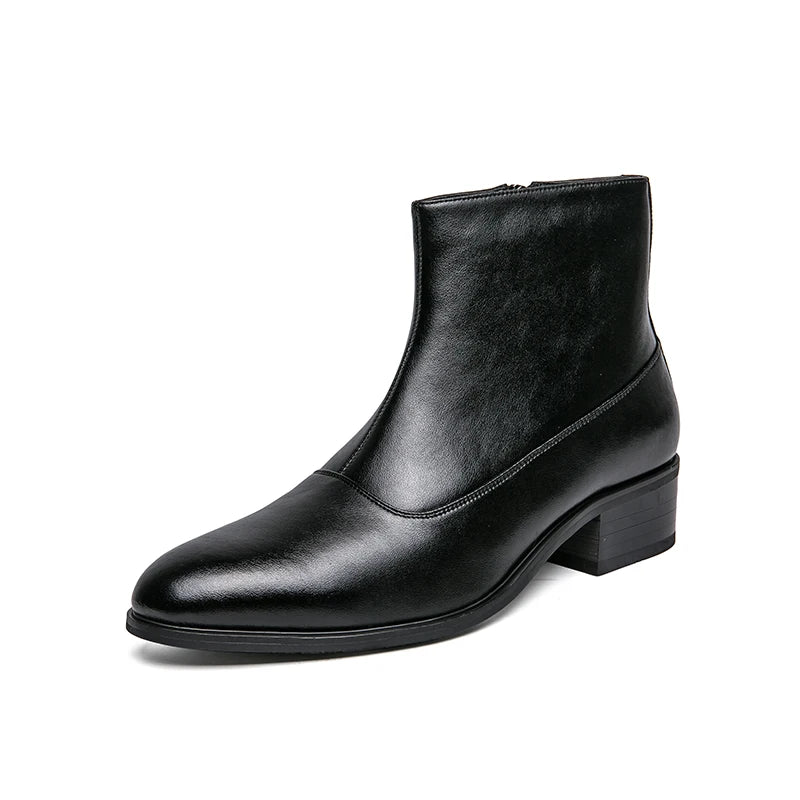 Boots Men Luxury Business Fashion Warm Leather Shoes Men Comfort Fashion Brand Chelsea Boots Gentlemen's Social Boots Men 38-46