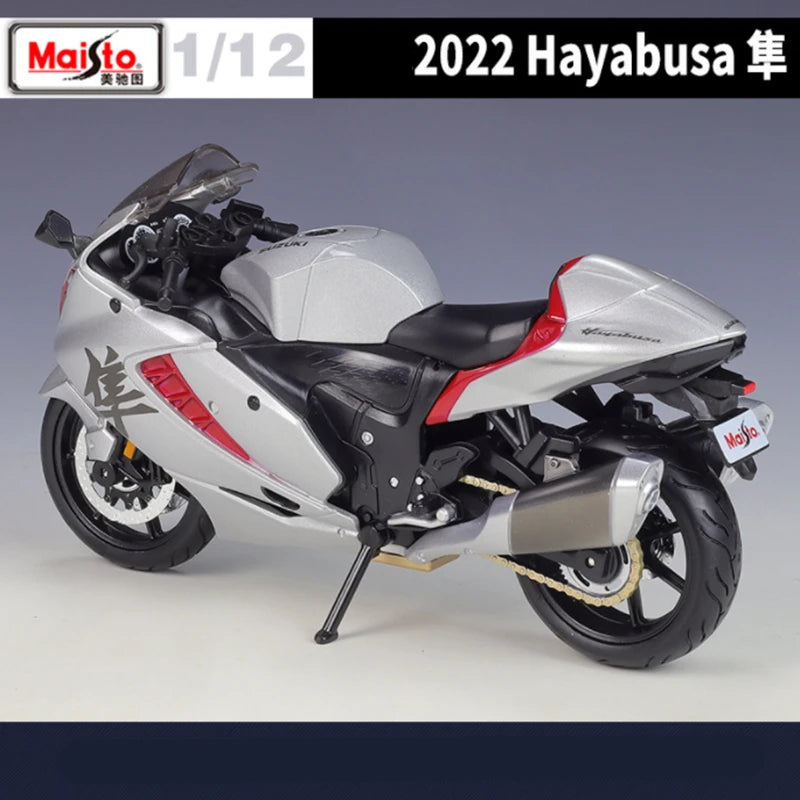 Maisto 1:12 SUZUKI 2022 Hayabusa Alloy Racing Motorcycle Model Diecasts Metal Street Sports Motorcycle Model Childrens Toys Gift