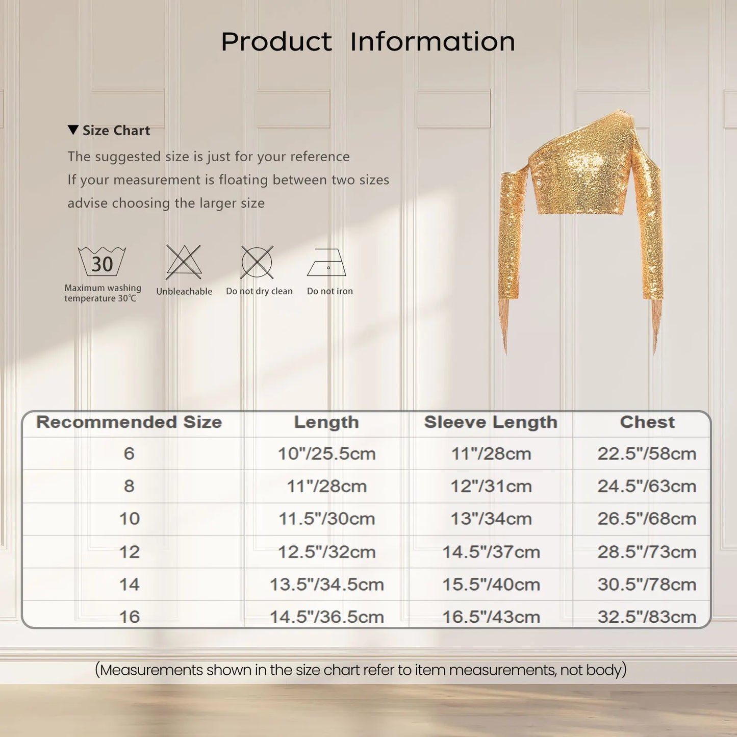 Children's One Shoulder Tassels Tops Streetwear Kids Girls Sequins Crop Top T-shirts Fashion Shiny Stage Performance Costume