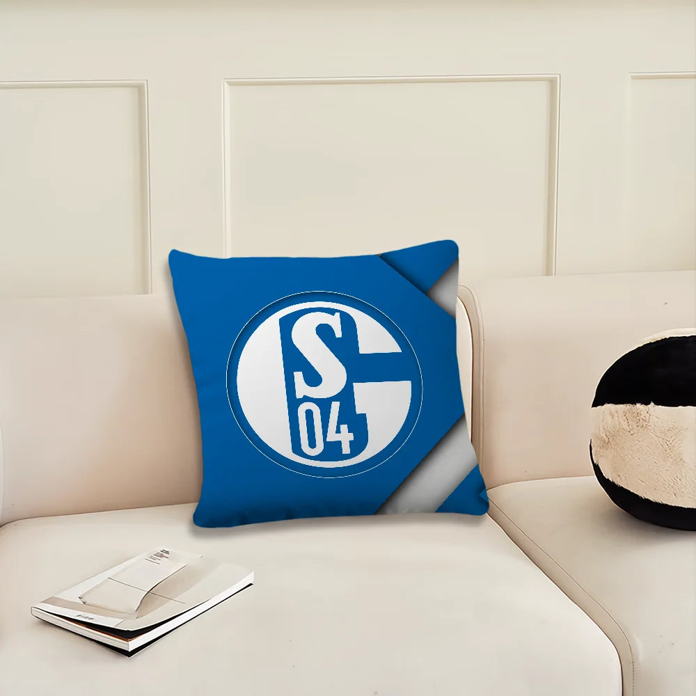 Football Club S-Schalke 04 History Cushion Cover Living Room Headboard Office Cushion Bedroom Cushion Sofa Nap Time Pillow Case