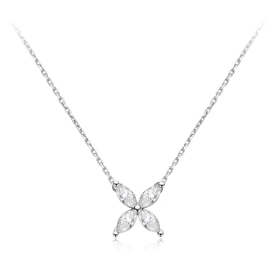 1.2 Carat D Color Moissanite Pendant Necklace for Women S925 Sterling Silver Earrings Sparkling Fine Jewelry Set Wedding Gift
