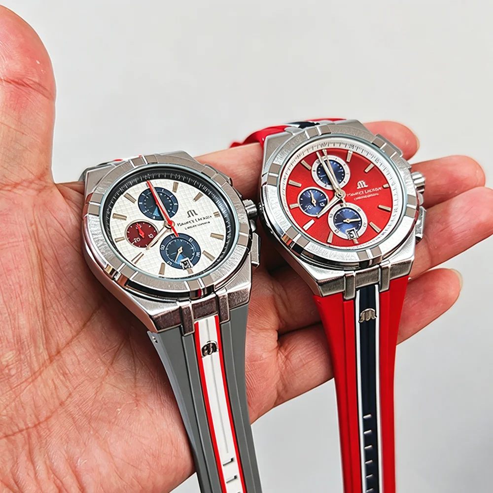 High Quality Maurice Lacroix Brand Watches For Mens Multifunction Chronograph WristWatch Business Precious Quartz AAA Male Clock