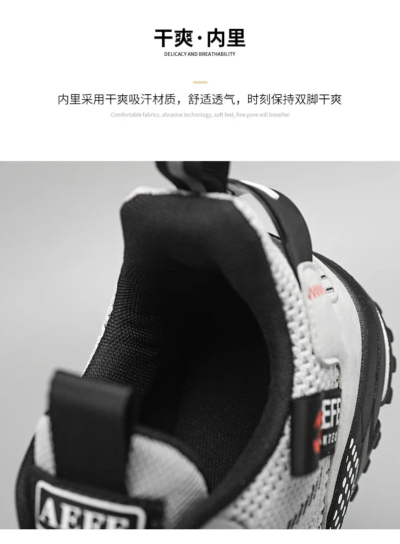 YRZL Men Casual Sport Shoes Breathable Lightweight Sneakers Outdoor Mesh Running Shoes Athletic Jogging Tenis Walking Shoes Man
