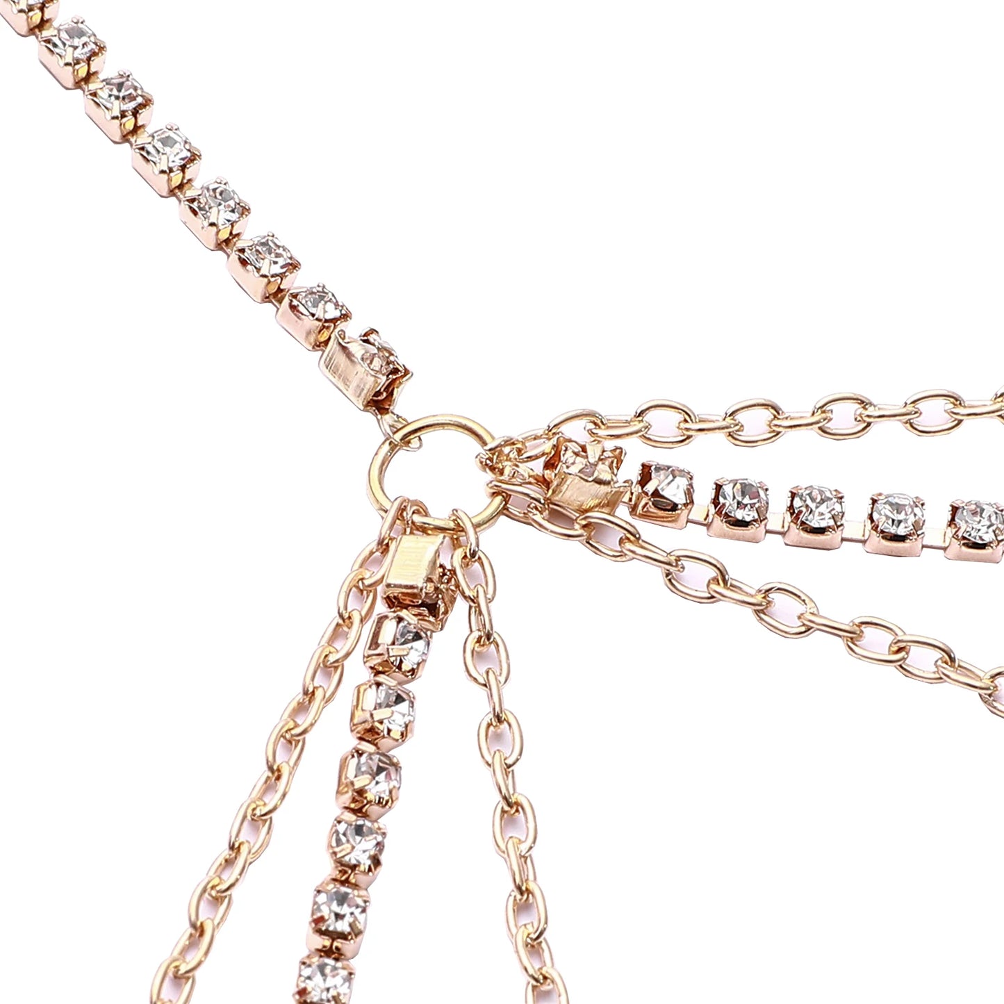 Sexy Body Chains for Women Rhinestone Bikini Chest Bra Chains Body Jewelry Fashion Summer Accessories