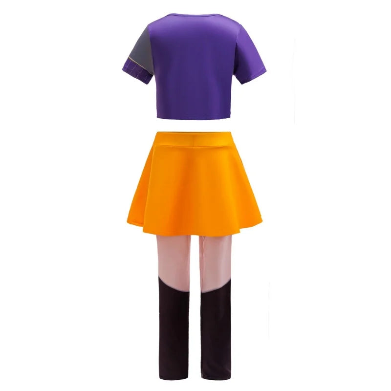 Kids Girls Costume Sets Kids Tops+Skirt Pants 2 Pieces Outfits Children K-Pop Fashion New Birthday Party Stage Performance Suit