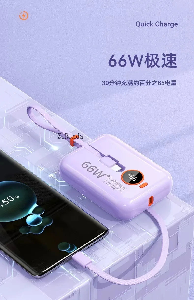 50000mAh Power Bank 120W Super Fast Charging 100% Sufficient Capacity Portable Battery Charger Digital Display For iPhone Xiaomi