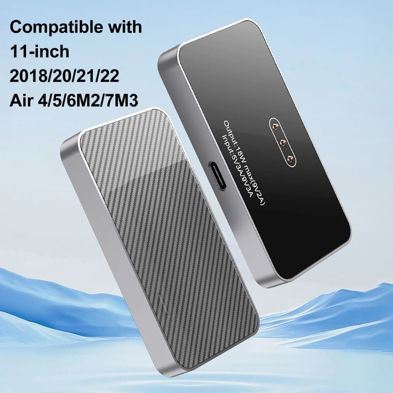 Magnetic Wireless Charger Fast Charging for iPadpro iPad Air Tablet 18W Contact 1m Cable Aluminum Alloy Magnetic Chargers Module