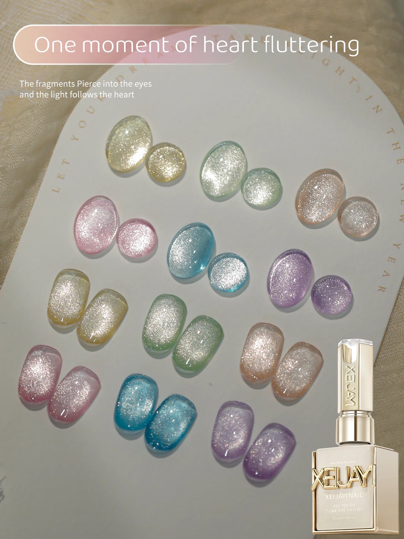 6 Colors 15ml Gel Nail Polish Soaking UV LED Nail Gel Female Nail Art Tools Fashion Nails For Home Salon Nail Art DIY