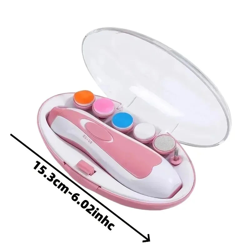 Baby Electric Nail Trimmer Kid Nail Polisher Tool Baby Care Multifunctional Fingernail Cutter Trimmer Infant Manicure Set