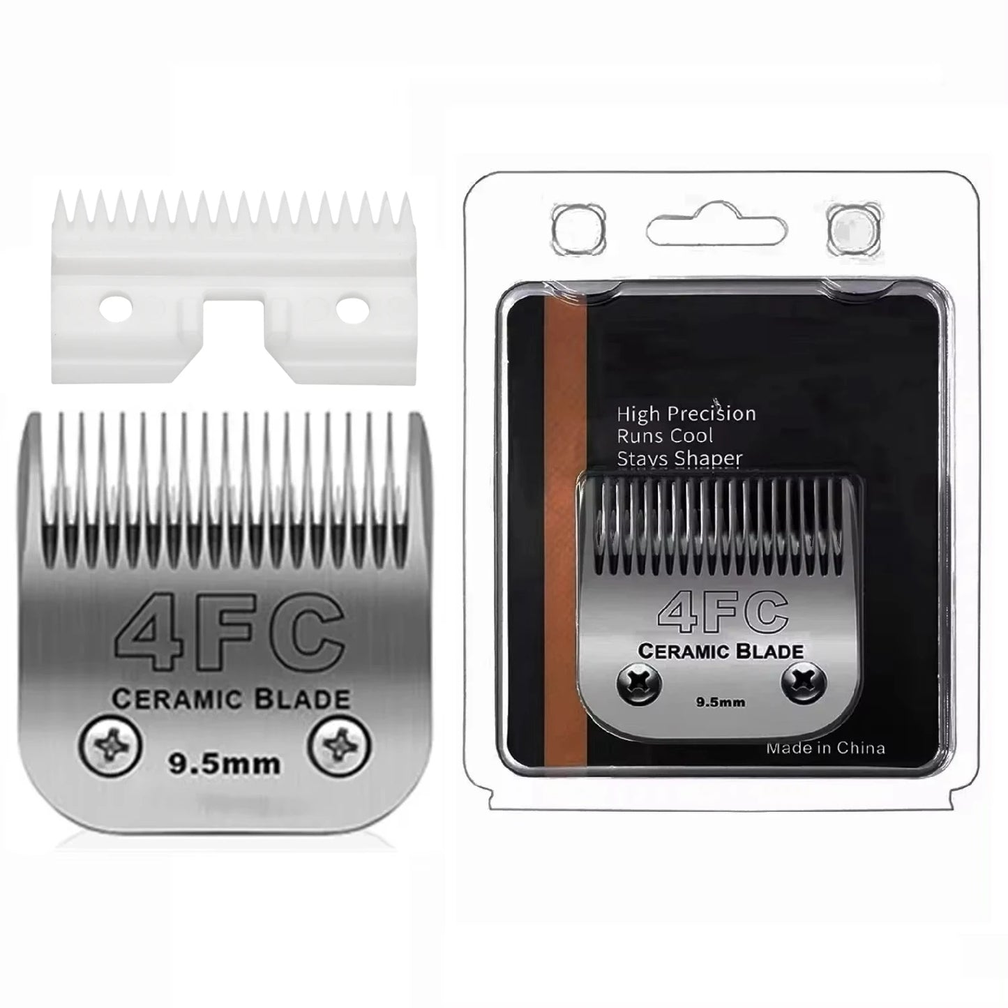 4FC Dog Pet Cat Grooming Detachable Ceramic Blade For Andis AG, AGC,AGP/Oster A5/Wahl KM Series Professional Animal Clippers