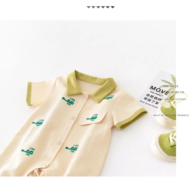 MILANCEL 2024 Baby Summer Clothes Crocodile Boys Romper Cotton Baby Boy Jumpsuit Newborn Clothing