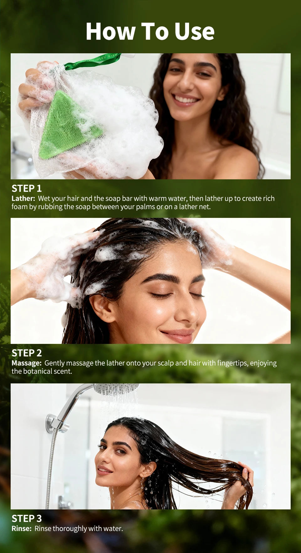120g Usman Grass Soap Natural Herbal Hair loss treatment Strengthen Hair Roots Growth Shampoo Bar Solid Shampoo Bar Hair Care