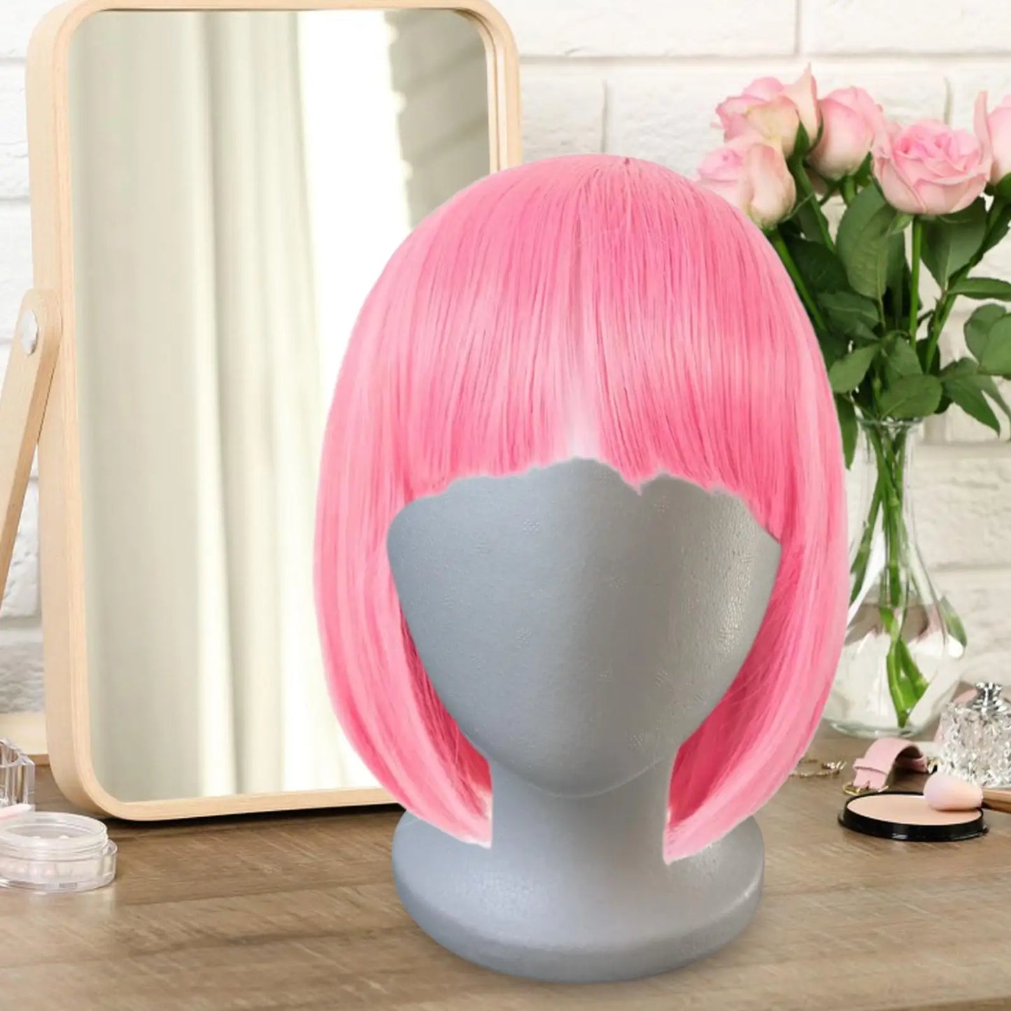 Mannequin Foam Head Faceless Hair Styling Display Model Mannequin Head Prop For Displaying Hats Hairpieces Arts Crafts