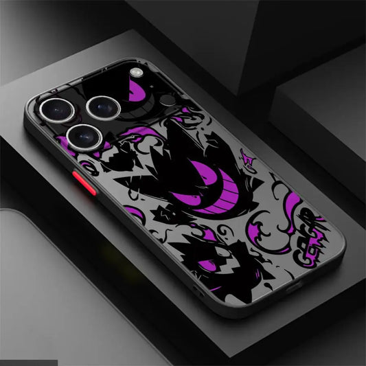 Case for iPhone 17 Pro Max 15 17e 7 8 SE XS XR Air 16 Plus 14 12 13 Mini 11 Funda Back Phone Cover Pokemon Gengar Cool