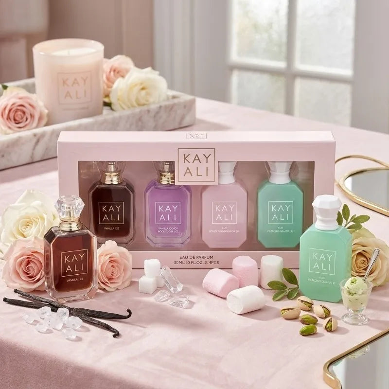 KAYALI Arabic Perfume Set 30ml X4 Long Lasting Luxury Unisex Portable Mini Fragrance Collection Sweet Rich Smooth Premium Exotic