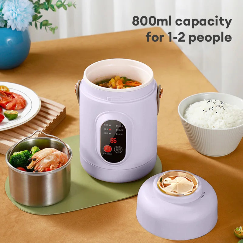 New Multifunctional Rice Cooker Portable Small Travel Electric Kettle Household Electric Cooker Hot Pot 110V US/220V EU Plug