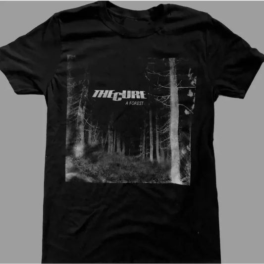 Super Hot! Vintage The Cure Forest T-shirt Men's T-shirt Summer New Product Suitable for Both Men and Women
