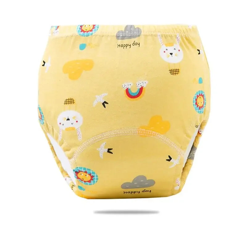 2/3/4/5/8Pc Baby Potty Toilet Training Pants Nappies Cartoon Boys Girls Underwear Cotton TPU WaterProof Panties Reusable Diapers