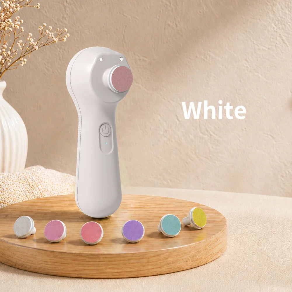 Rechargeable 6 In 1 Electric Baby Nail Trimmer, Low Noise Safe Nail Sharpener, Multifunctional Infant Kids Nail Care Cutter