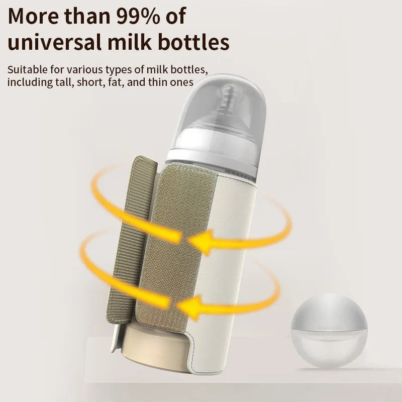 ‌6000mAh Smart Rechargeable Portable Feeding Bottle Warmer Travel Set Instant Heating Temperature Control for Baby Milk