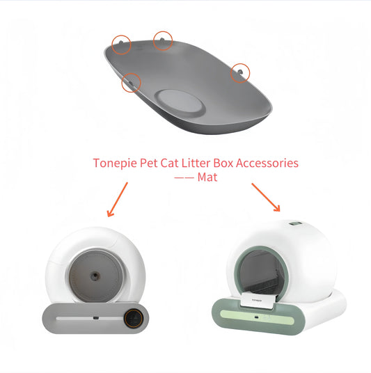 Tonepie Automatic Self-Cleaning Cat Litter Box Accessory Anti-Skid Bottom Tray Replacement Silicone Mat Easy Clean