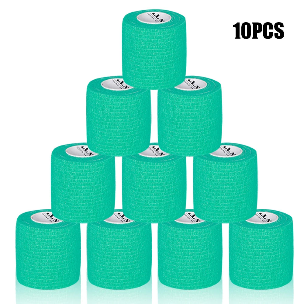 16/10/3PCS Tattoo Grip Bandage Colorful Self Adhesive Wrap 5cm X 4.5m Non Slip Handle Tape Tattoo Machine Grip Cover Supplies