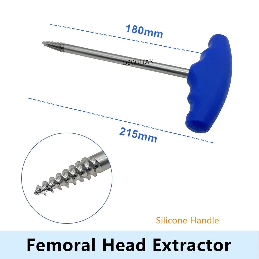 1pcs Hip Joint extractor Femoral head extractor T Wooden handle silicone Orthopedic Veterinary Instrument