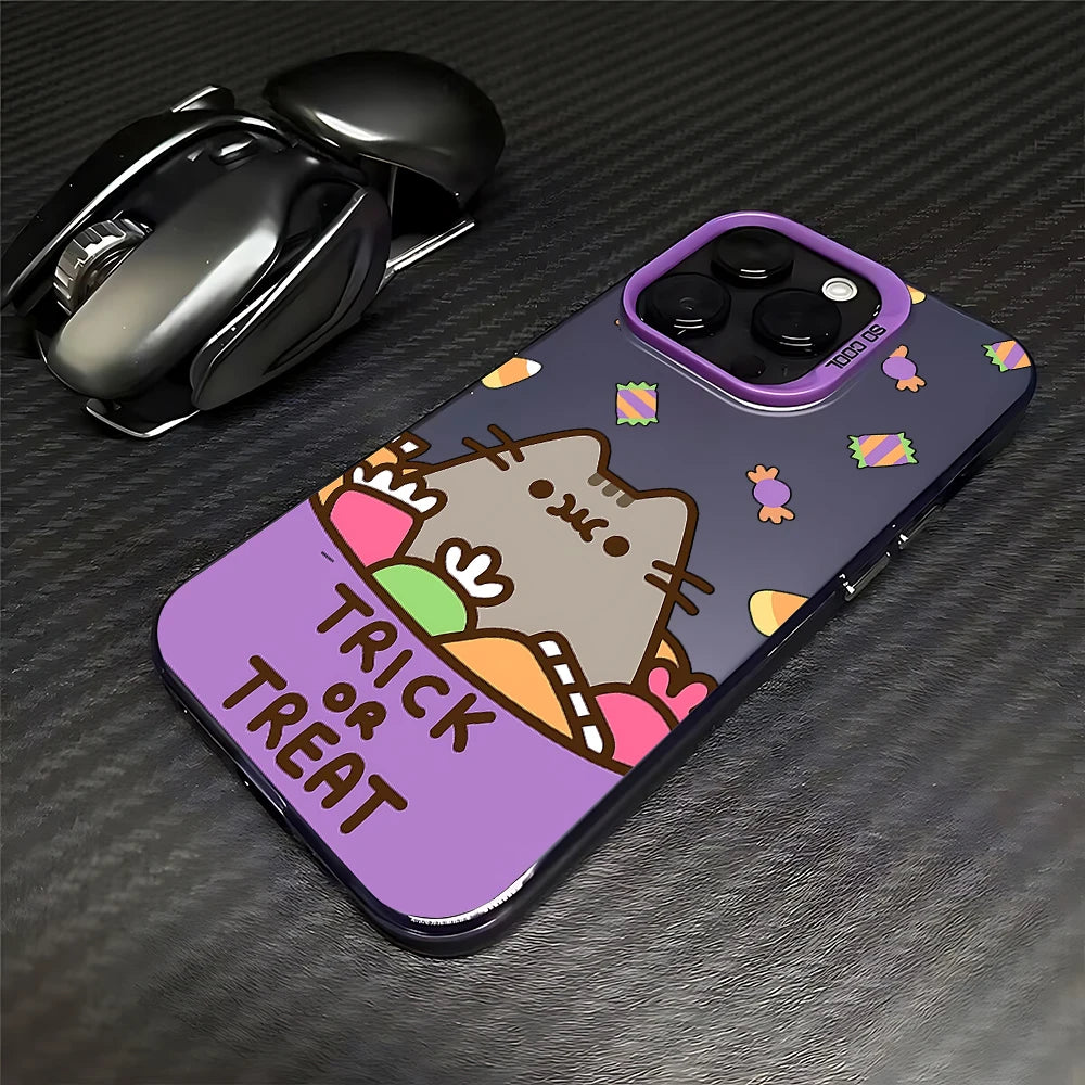 Cute P-Pusheens Phone Case For iPhone 17 16e 16 15 14 13 12 11 mini Pro Max X XR XSMAX 8 7 Air Plus Anti Fall Matte Back Cover